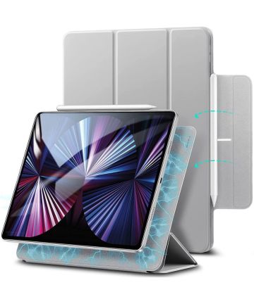 ESR Rebound Slim Apple iPad Pro 11 (2020/2021) Hoes Tri-Fold Zilver Hoesjes