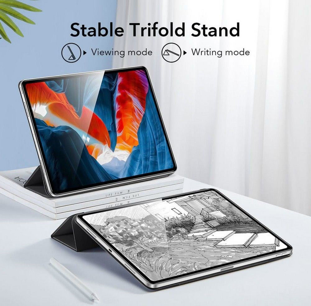 ESR Rebound Slim Apple iPad Pro 12.9 2020 / 2021 Hoes Tri-Fold Zwart afbeelding 8