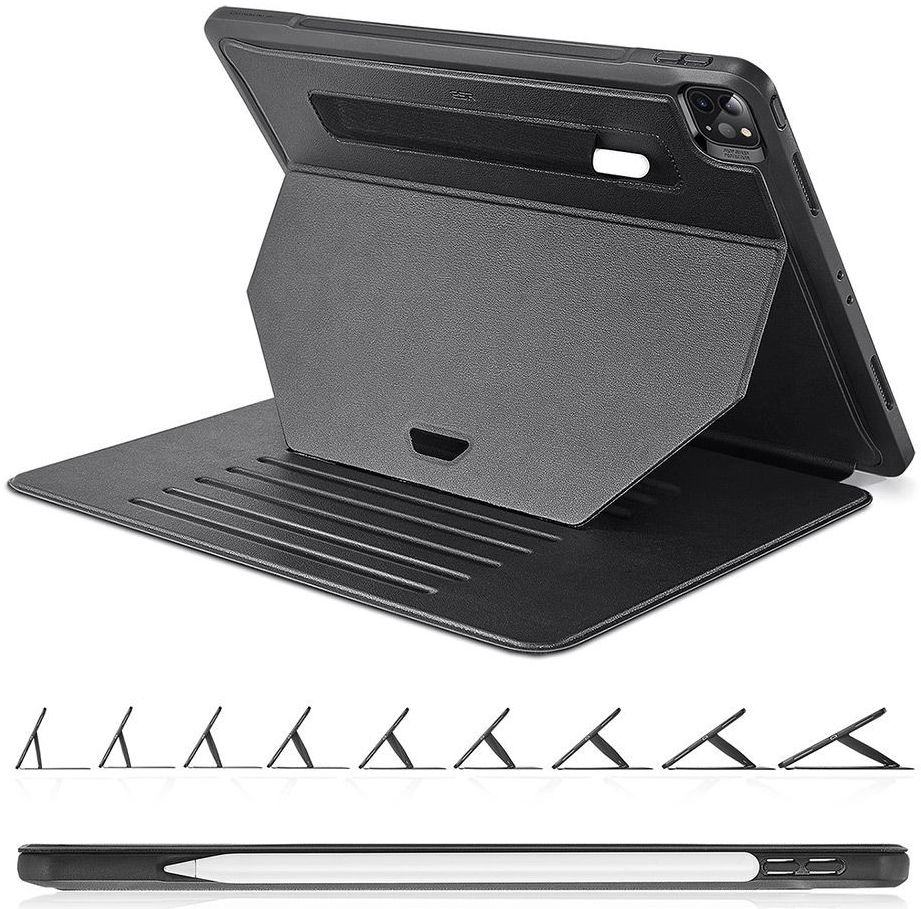 ESR Sentry Stand Cover Apple iPad Pro 12.9 (2021) Hoes Zwart GSMpunt.nl