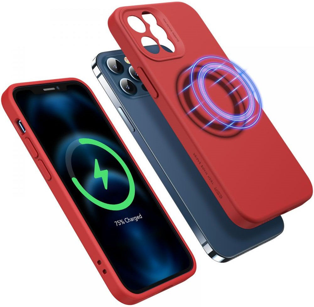 ESR Cloud Soft Apple iPhone 12 Pro Max Hoesje voor MagSafe Rood afbeelding 2
