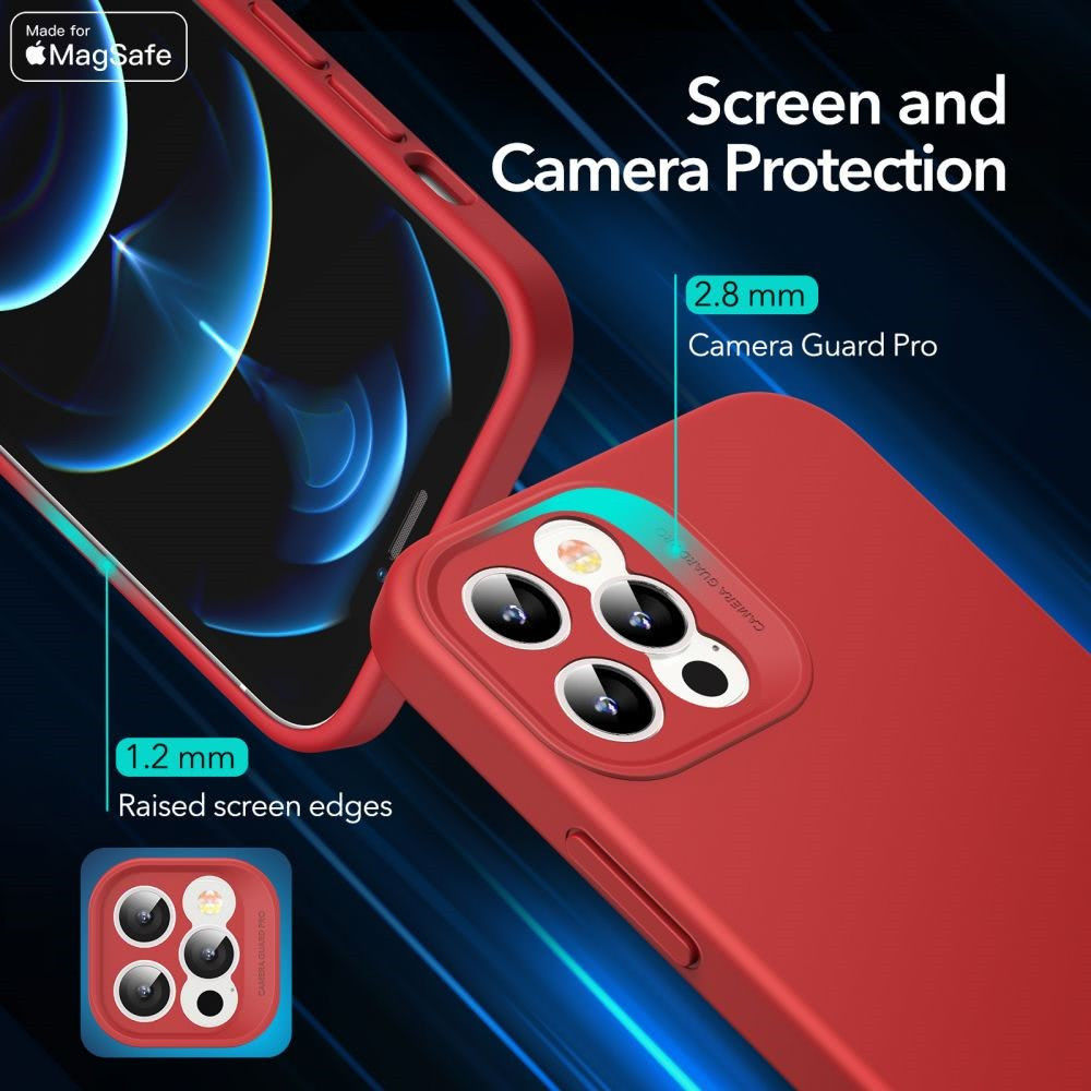 ESR Cloud Soft Apple iPhone 12 Pro Max Hoesje voor MagSafe Rood afbeelding 7