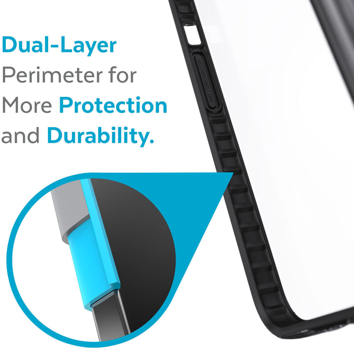 Speck Presidio Perfect Clear iPhone 13 Pro Max Hoesje Zwart afbeelding 4