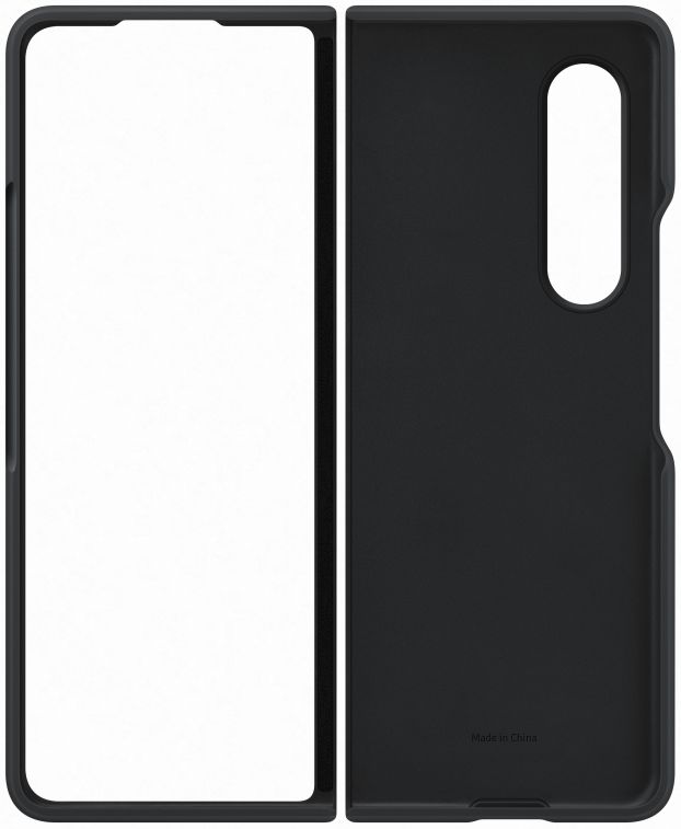 Origineel Samsung Galaxy Z Fold 3 Hoesje Siliconen Cover Zwart afbeelding 8