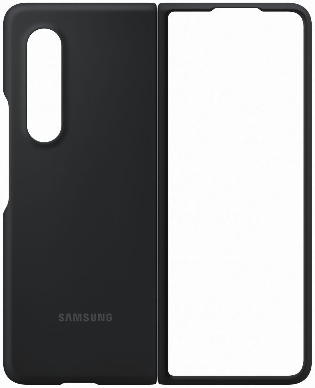 Origineel Samsung Galaxy Z Fold 3 Hoesje Siliconen Cover Zwart afbeelding 7