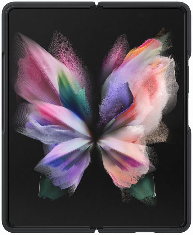 Origineel Samsung Galaxy Z Fold 3 Hoesje Siliconen Cover Zwart afbeelding 6