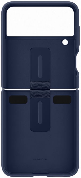 Origineel Samsung Galaxy Z Flip 3 Hoesje Silicone Cover met Ring Blauw afbeelding 4
