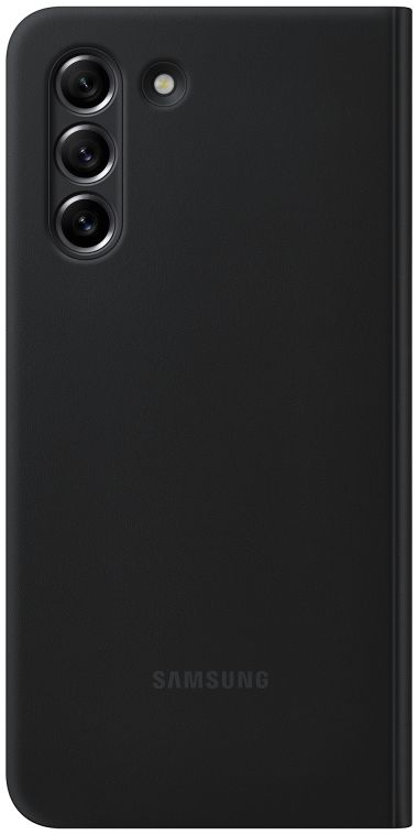 Origineel Samsung Galaxy S21 FE Hoesje Smart Clear View Cover Zwart afbeelding 5