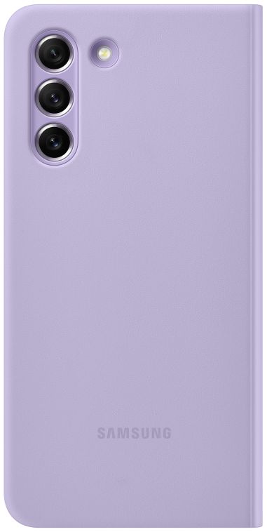 Origineel Samsung Galaxy S21 FE Hoesje Smart Clear View Cover Paars afbeelding 5