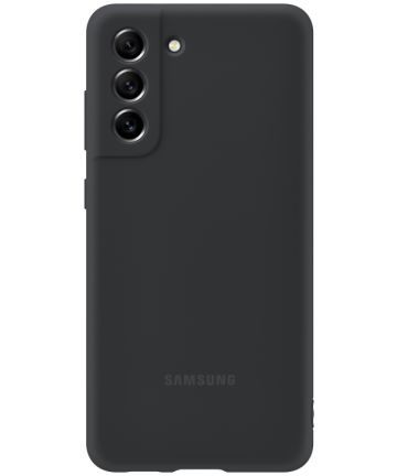 Origineel Samsung Galaxy S21 FE Hoesje Silicone Cover Zwart Hoesjes