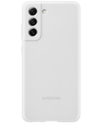 Origineel Samsung Galaxy S21 FE Hoesje Silicone Cover Wit