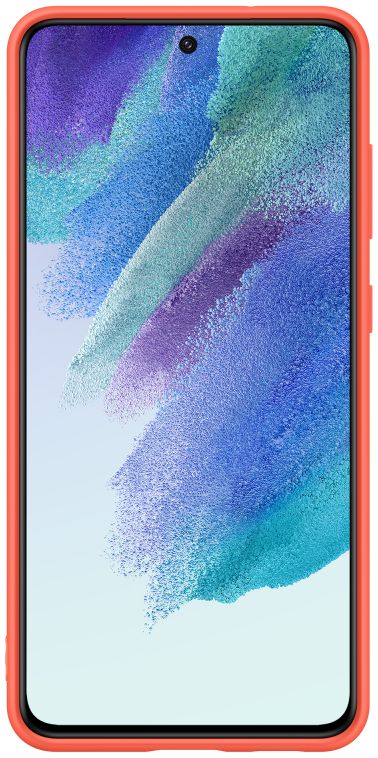 Origineel Samsung Galaxy S21 FE Hoesje Silicone Cover Rood afbeelding 3