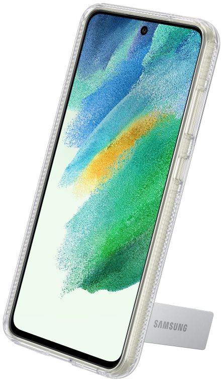 Origineel Samsung Galaxy S21 FE Hoesje Standing Cover Transparant afbeelding 2