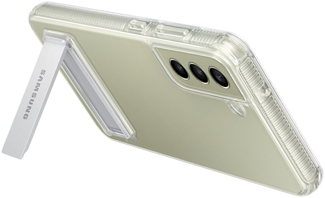 Origineel Samsung Galaxy S21 FE Hoesje Standing Cover Transparant afbeelding 3