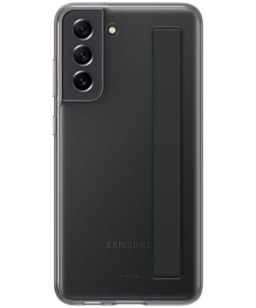 Origineel Samsung Galaxy S21 FE Hoesje Siliconen Strap Cover Zwart Hoesjes