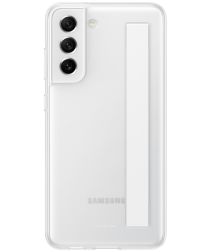Origineel Samsung Galaxy S21 FE Hoesje Siliconen Strap Cover Wit