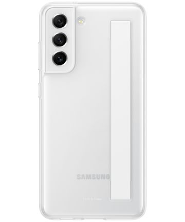 Origineel Samsung Galaxy S21 FE Hoesje Siliconen Strap Cover Wit Hoesjes
