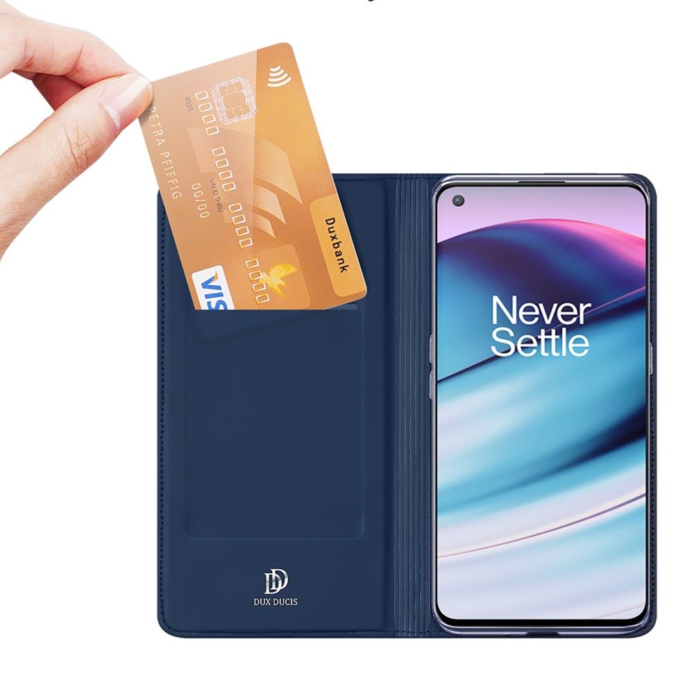 Dux Ducis Skin Pro OnePlus Nord CE Hoesje Wallet Book Case Blauw afbeelding 2
