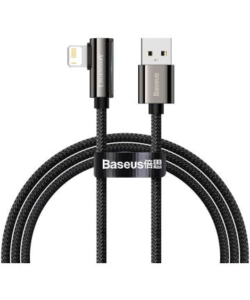 Baseus Legend Series USB naar Apple Lightning Kabel 2.4A Zwart 1M Kabels