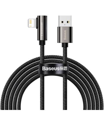 scheren Actuator kever Baseus Legend Series USB naar Apple Lightning Kabel 2.4A Zwart 2M |  GSMpunt.nl