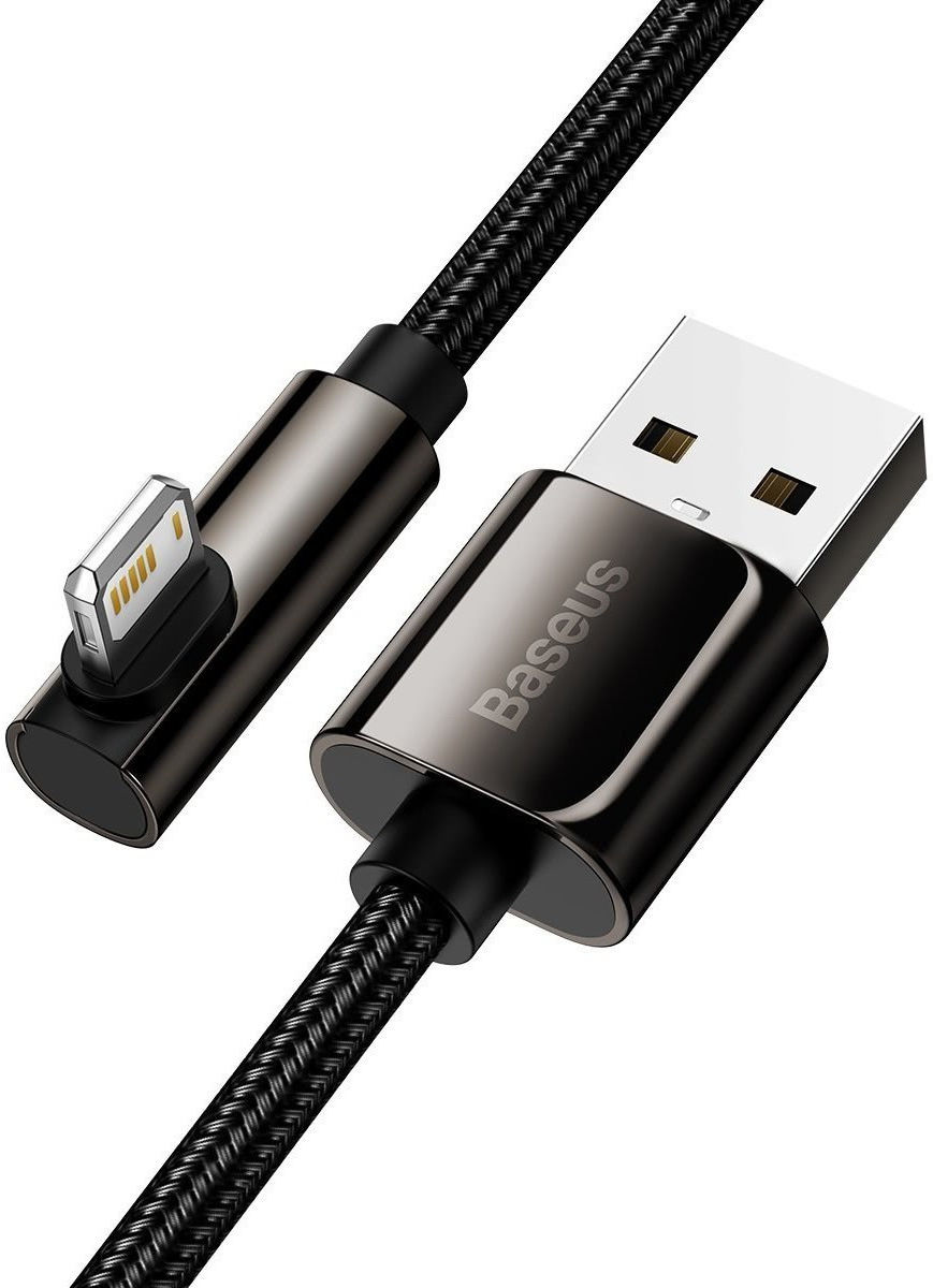 Baseus Legend Series USB naar Apple Lightning Kabel 2.4A Zwart 2M afbeelding 3