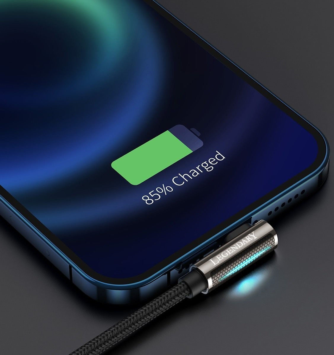 Baseus Legend Series USB naar Apple Lightning Kabel 2.4A Zwart 2M afbeelding 8