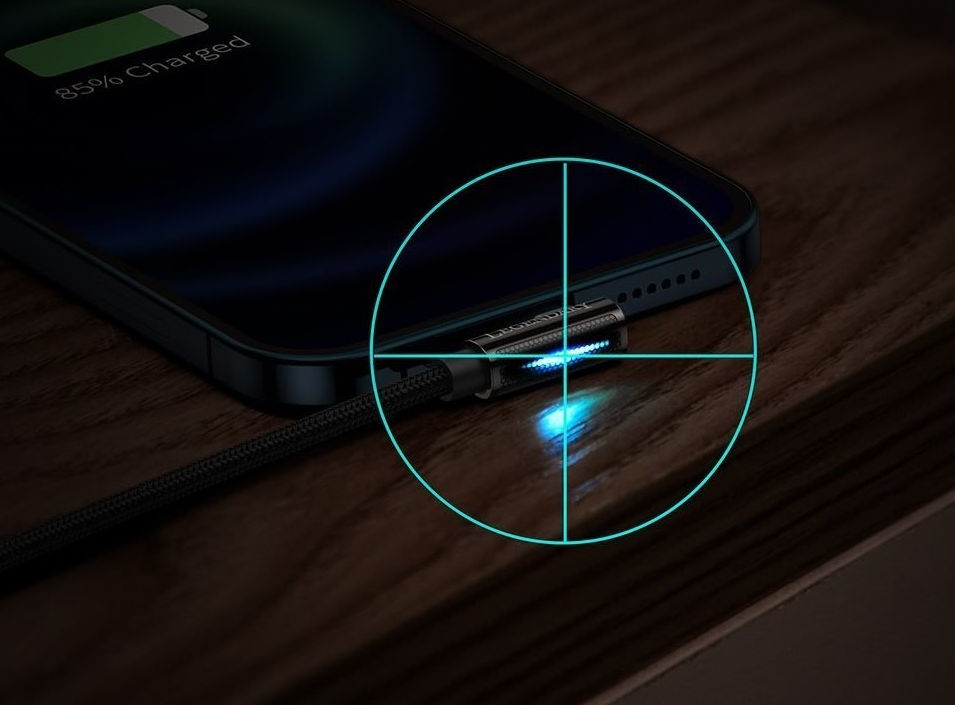 Baseus Legend Series USB naar Apple Lightning Kabel 2.4A Zwart 2M afbeelding 9