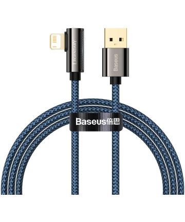 Baseus Legend Series USB naar Apple Lightning Kabel 2.4A Blauw 1M Kabels