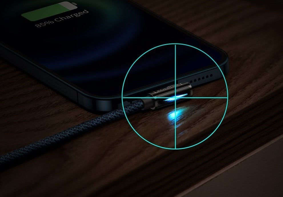 Baseus Legend Series USB naar Apple Lightning Kabel 2.4A Blauw 1M afbeelding 8