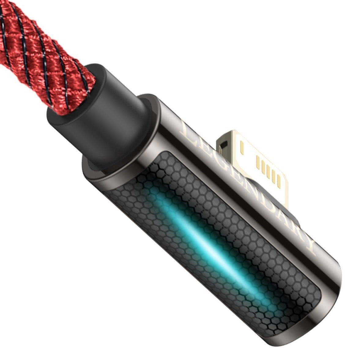 Baseus Legend Series USB naar Apple Lightning Kabel 2.4A Rood 1M afbeelding 4