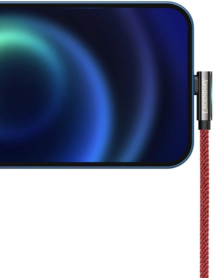 Baseus Legend Series USB naar Apple Lightning Kabel 2.4A Rood 1M afbeelding 5