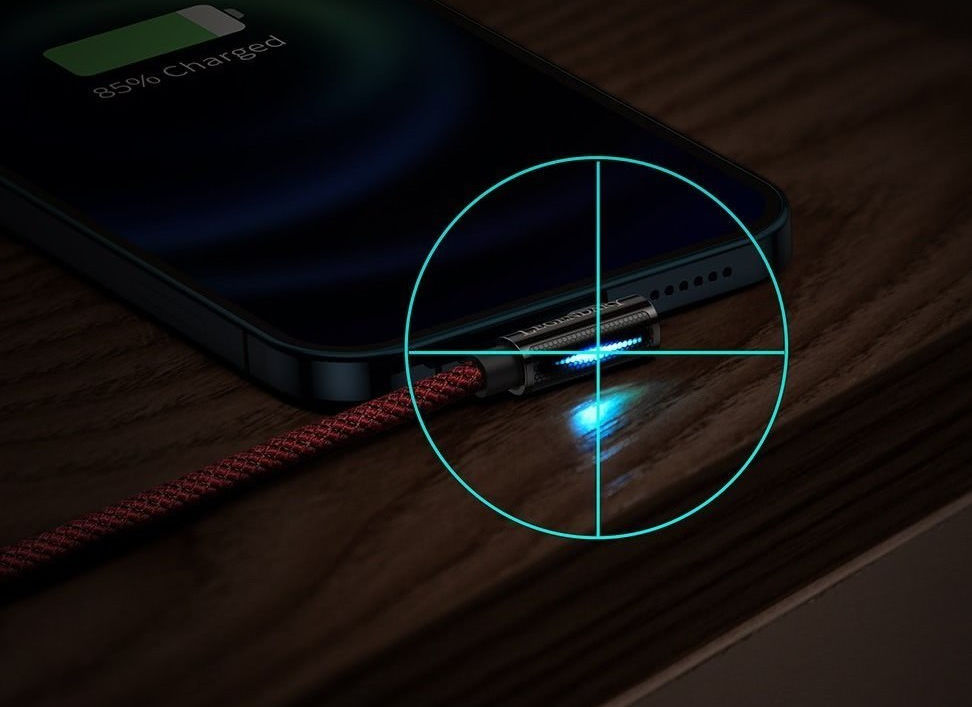 Baseus Legend Series USB naar Apple Lightning Kabel 2.4A Rood 1M afbeelding 7