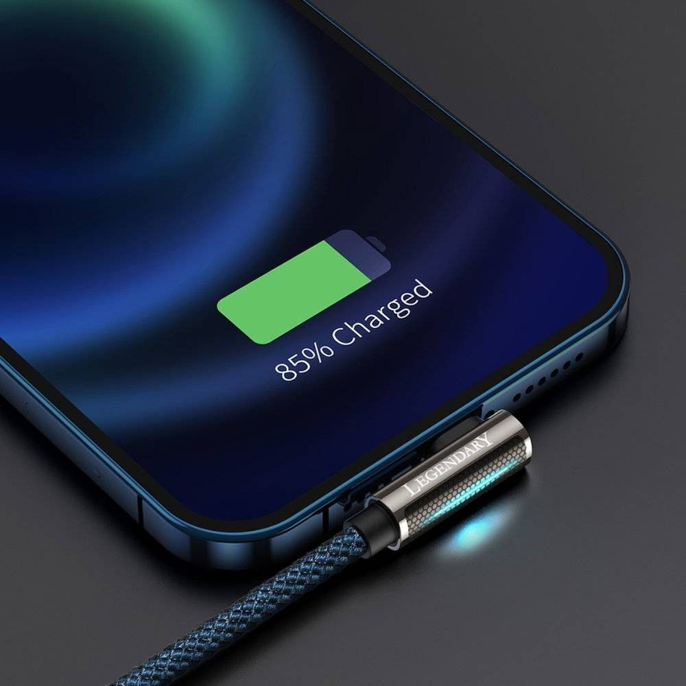 Baseus Legend Series USB naar Apple Lightning Kabel 2.4A Blauw 2M afbeelding 10