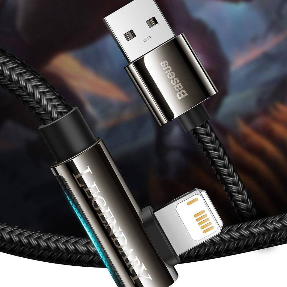 Baseus Legend Series USB naar Apple Lightning Kabel 2.4A Blauw 2M afbeelding 11