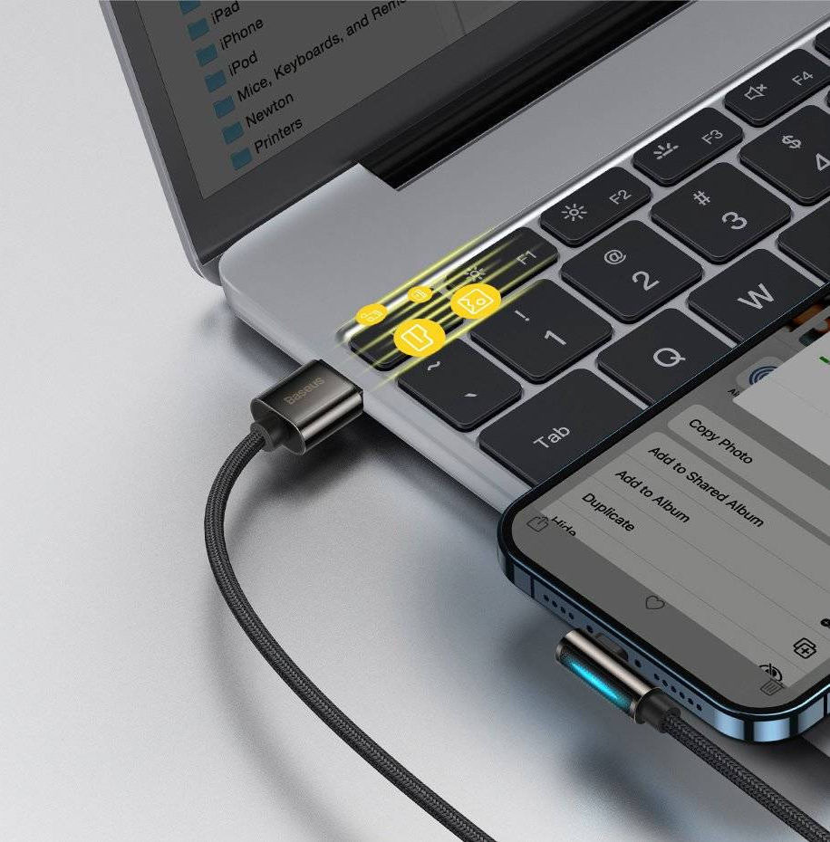Baseus Legend Series USB naar Apple Lightning Kabel 2.4A Blauw 2M afbeelding 17