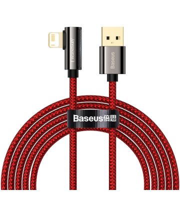 Baseus Legend Series USB naar Apple Lightning Kabel 2.4A Rood 2M Kabels