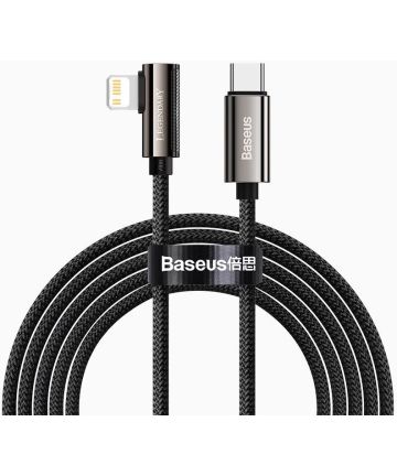 Baseus Legend Haakse USB-C naar Apple Lightning Kabel 20W Zwart 1M Kabels