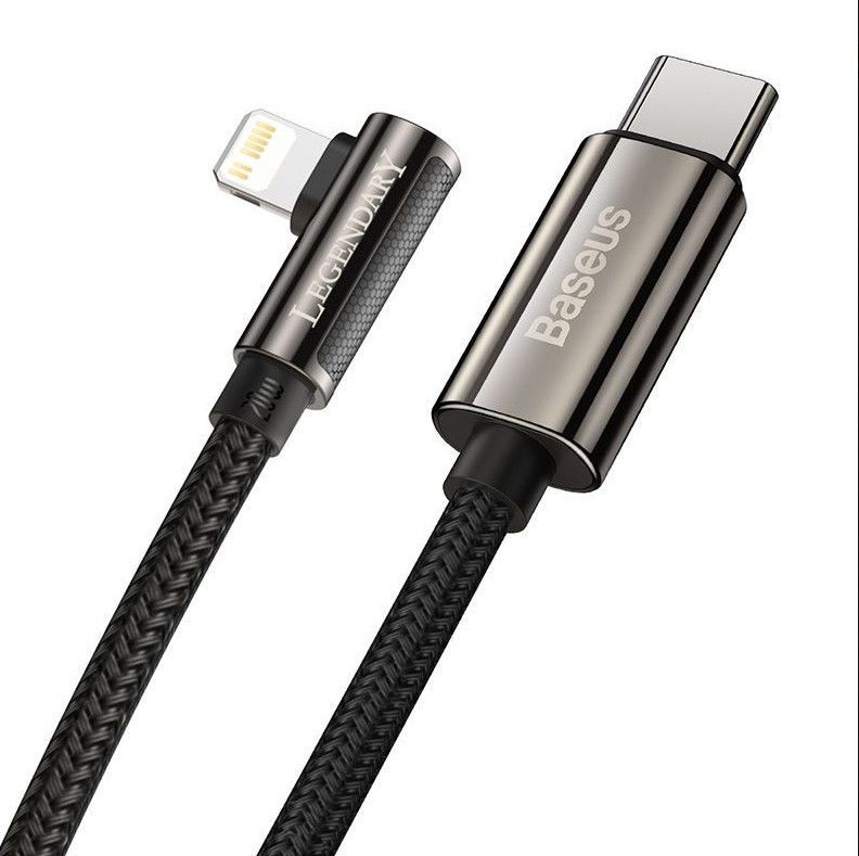 Baseus Legend Series USB-C naar Apple Lightning Kabel 20W Zwart 2M afbeelding 2