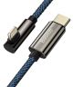 Baseus Legend Haakse USB-C naar Apple Lightning Kabel 20W Blauw 1M