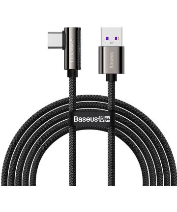Baseus Legend Series USB naar USB-C Kabel 66W Zwart 2M Kabels
