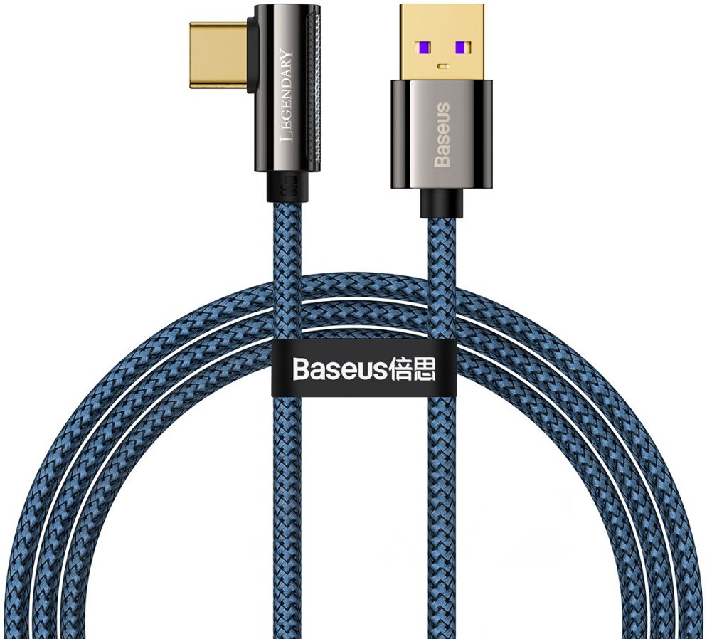 Baseus Legend Series USB naar USB-C Kabel 66W Blauw 1M afbeelding 1