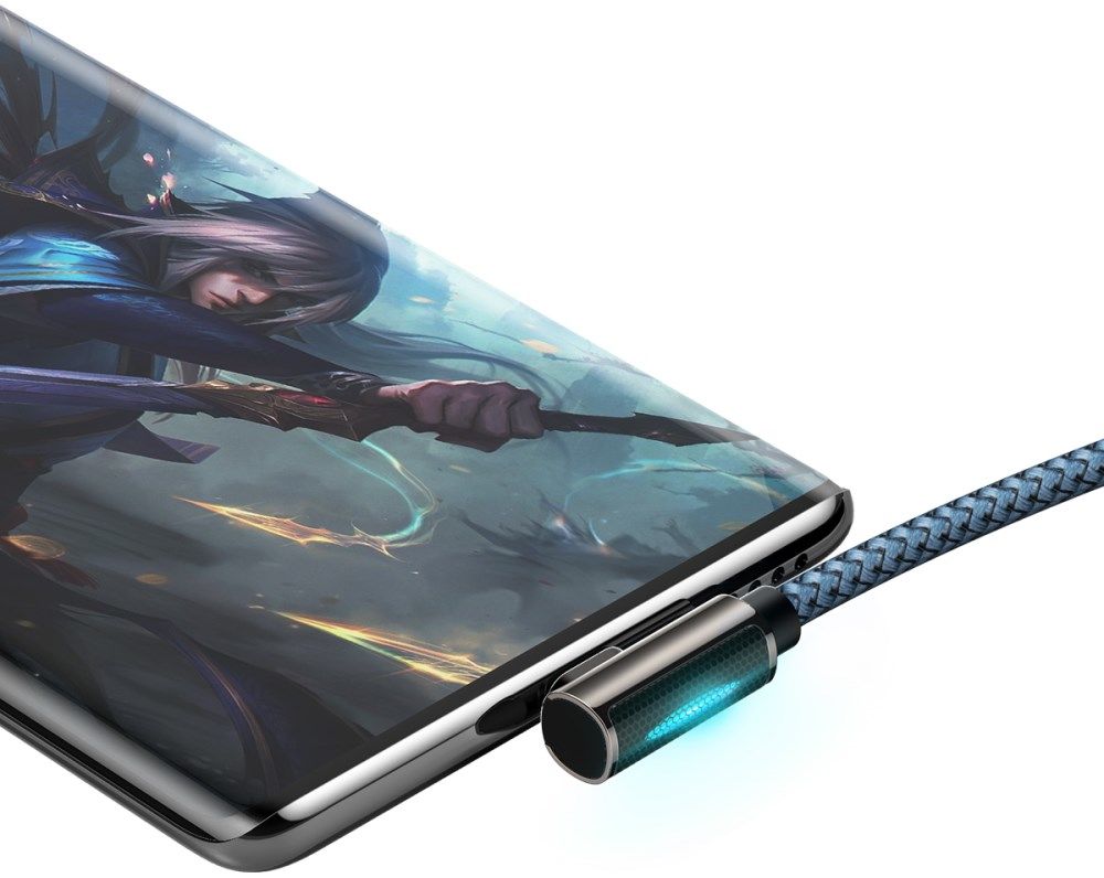 Baseus Legend Series USB naar USB-C Kabel 66W Blauw 1M afbeelding 11