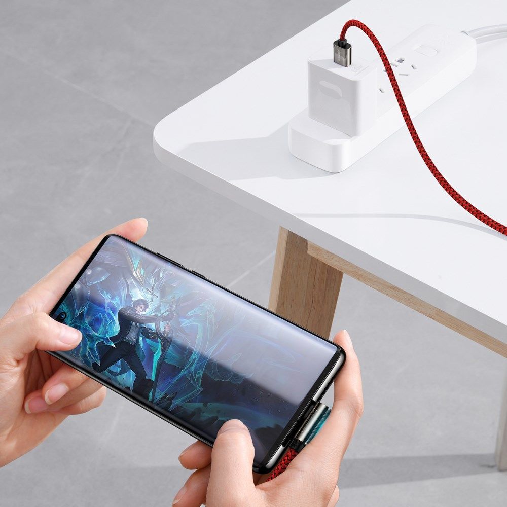 Baseus Legend Series USB naar USB-C Kabel 66W Rood 2M afbeelding 3