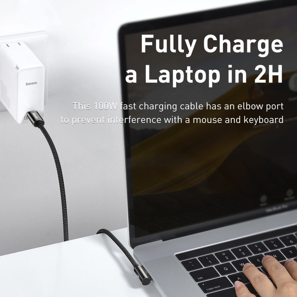 Baseus Legend Series USB-C naar USB-C Kabel 100W Zwart 1M afbeelding 10
