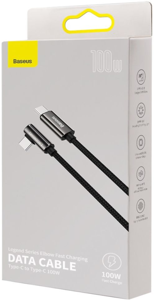 Baseus Legend Series USB-C naar USB-C Kabel 100W Zwart 2M afbeelding 7