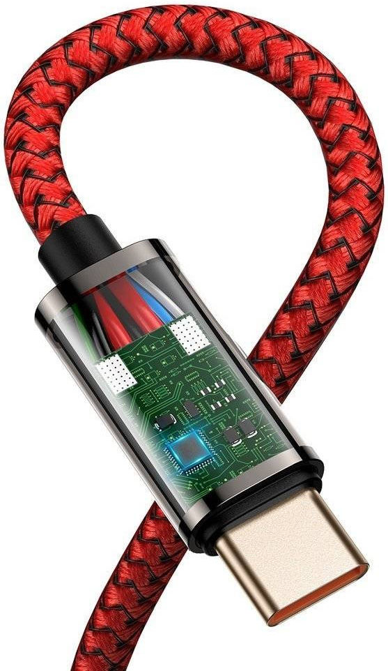 Baseus Legend Series USB-C naar USB-C Kabel 100W Rood 1M afbeelding 3