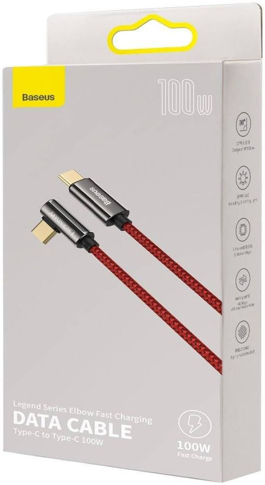 Baseus Legend Series USB-C naar USB-C Kabel 100W Rood 1M afbeelding 5