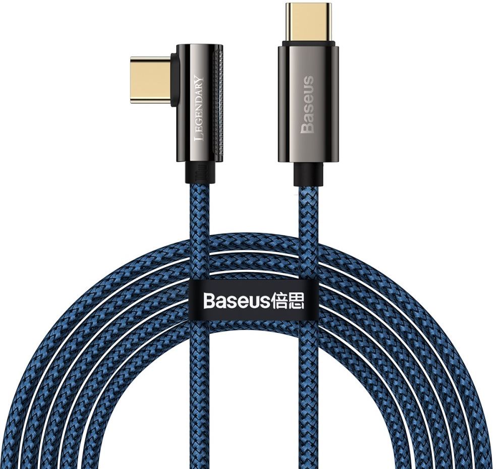 Baseus Legend Series USB-C naar USB-C Kabel 100W Blauw 2M afbeelding 1