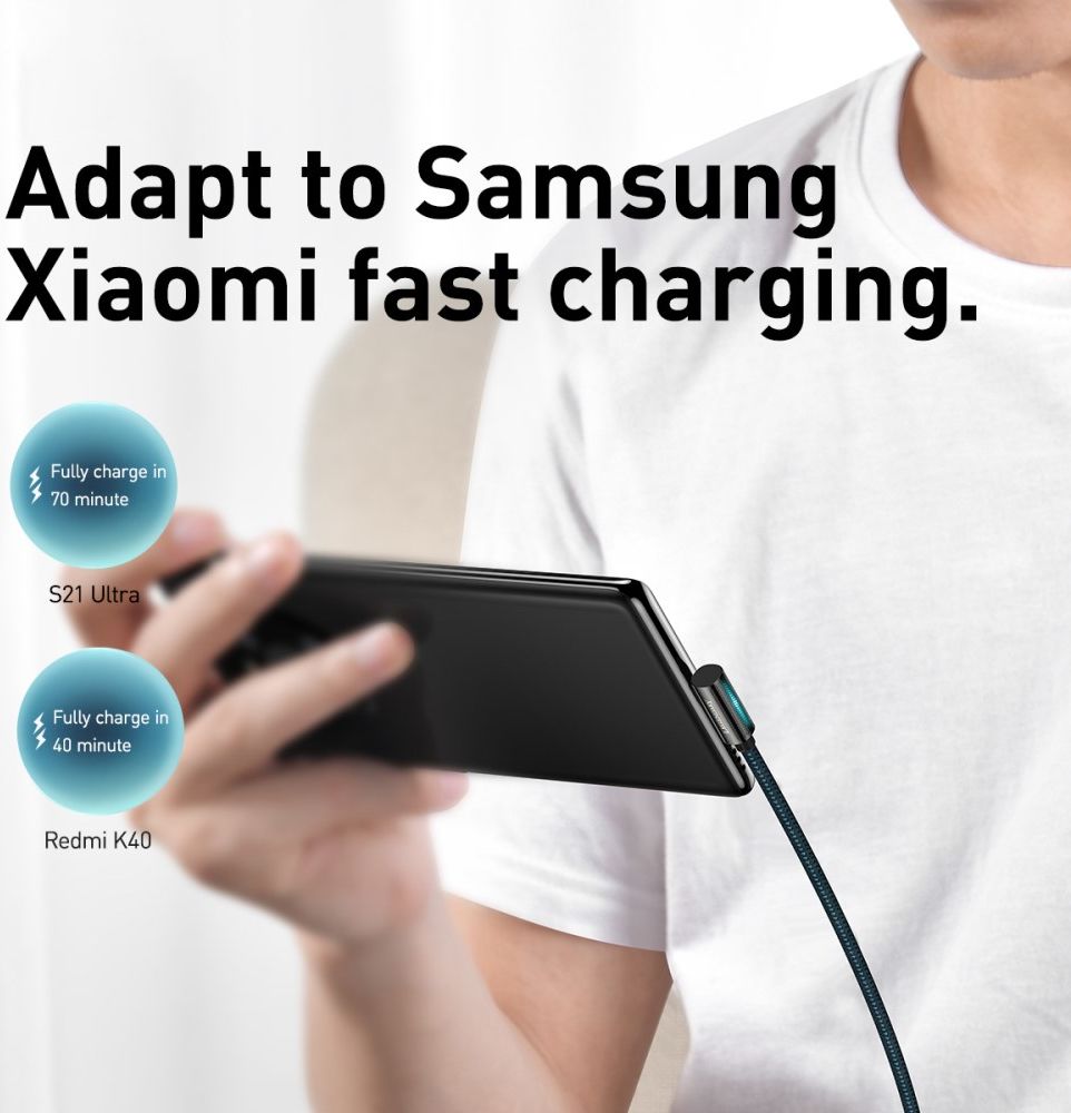 Baseus Legend Series USB-C naar USB-C Kabel 100W Blauw 2M afbeelding 10