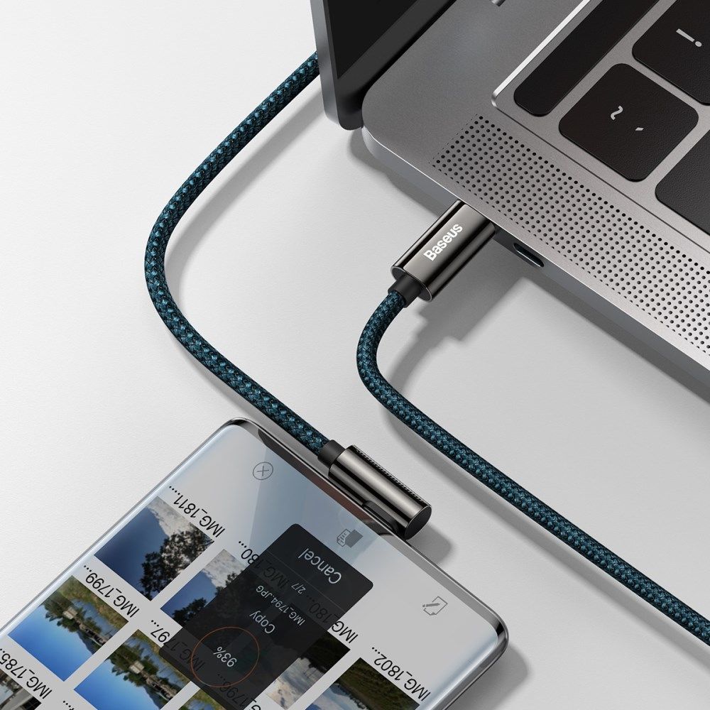 Baseus Legend Series USB-C naar USB-C Kabel 100W Blauw 2M afbeelding 4