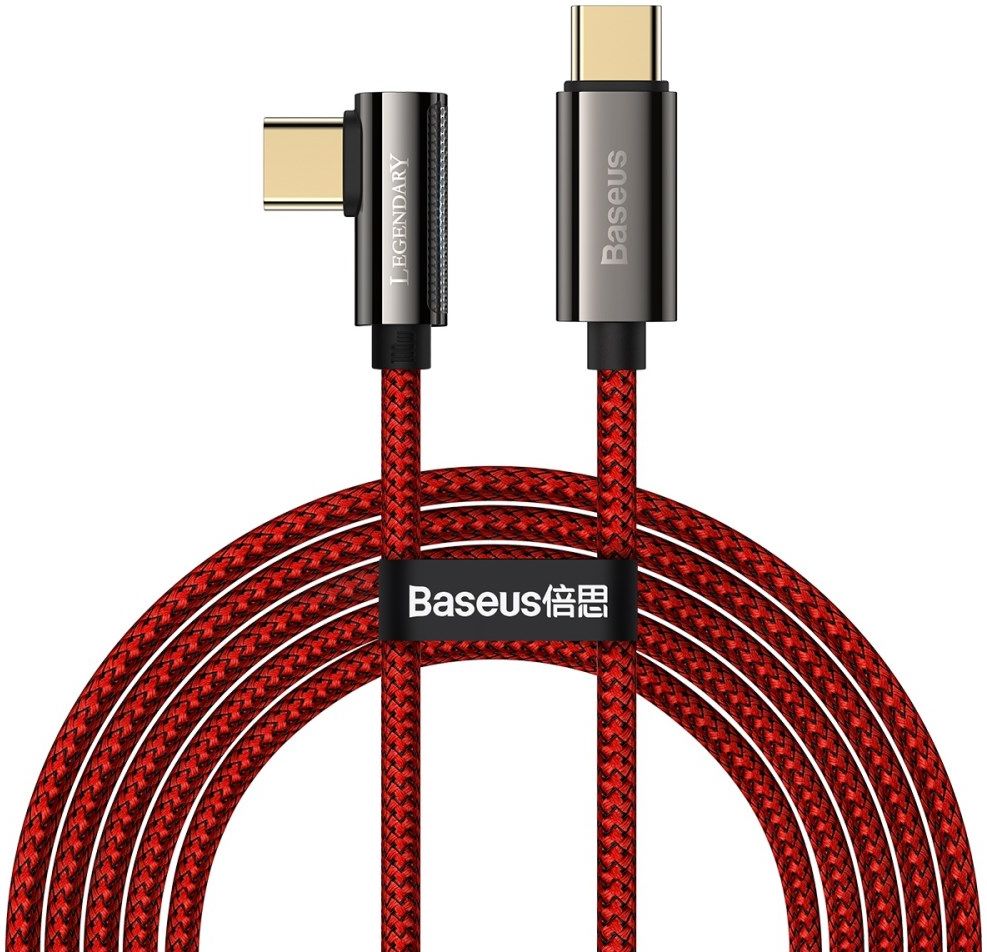 Baseus Legend Series USB-C naar USB-C Kabel 100W Rood 2M afbeelding 1